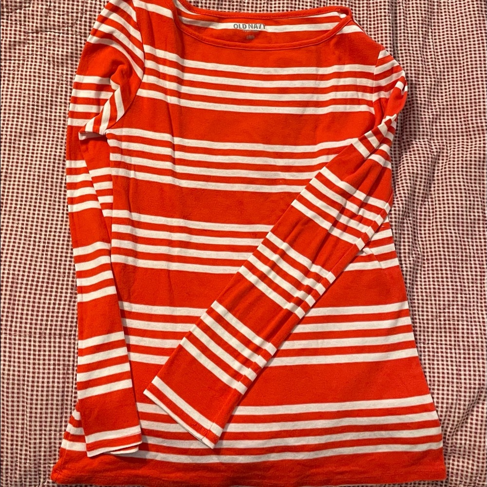 Striped long sleeve tee